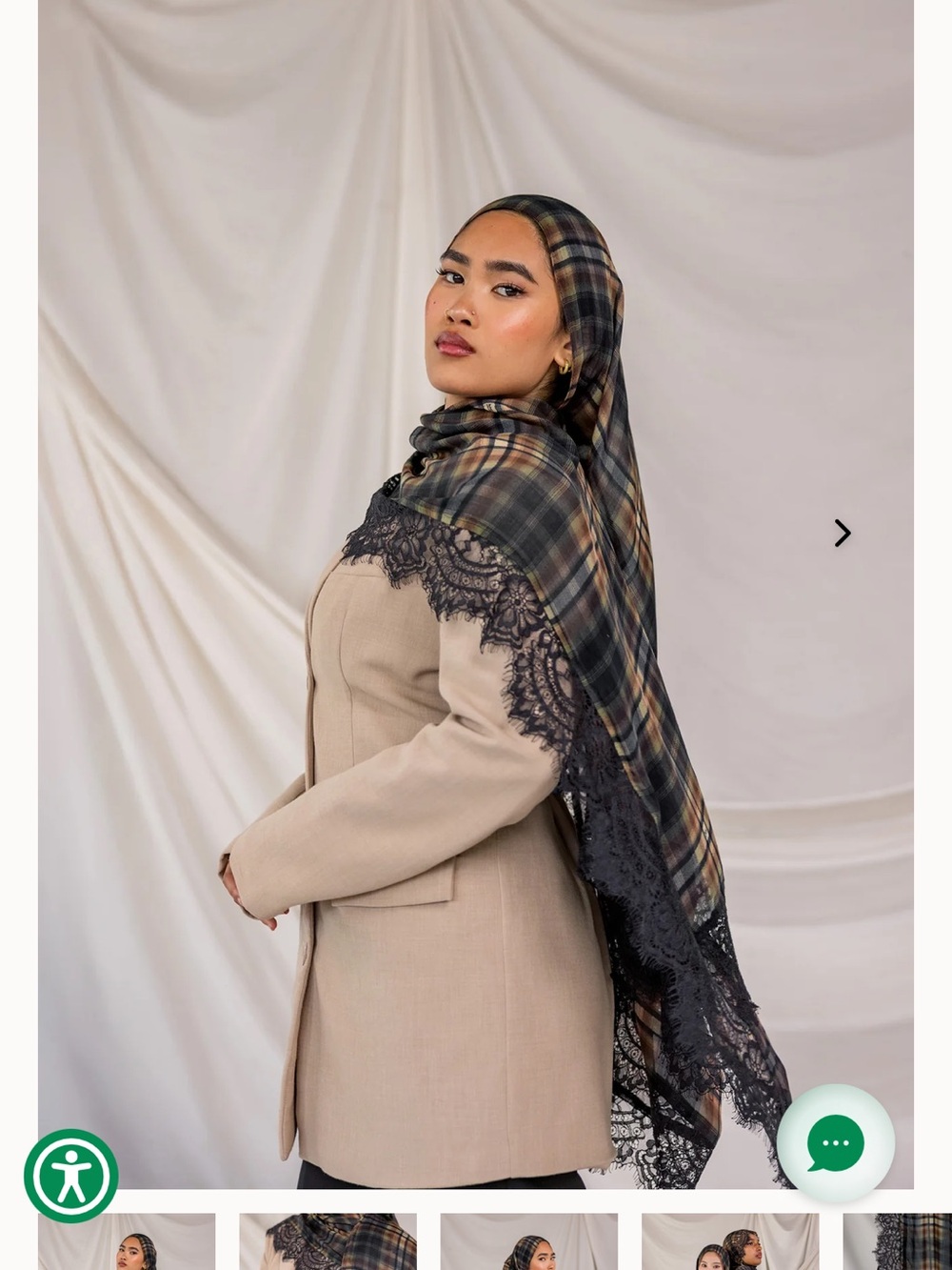 Vela Chantilly Plaid Black
